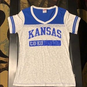 Kansas University Size XL Burnout Top